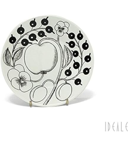 アラビア ブラック パラティッシ 16.5㎝プレート 4枚 パラティッシ プレート16.5cm/ソーサー ブラックiittala/Arabia|北欧